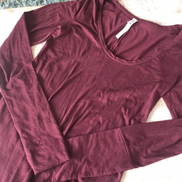 Free People Easy Peasy Scoop Neck Bodysuit {Wine}M - Picture 4 of 7